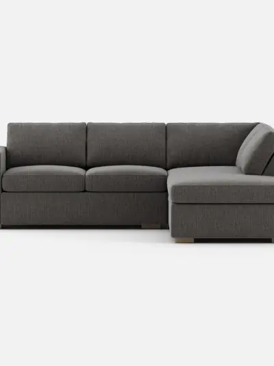 Glozin II Sectional Sofa in Latex—Sand